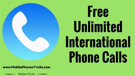 free unlimited international call online.